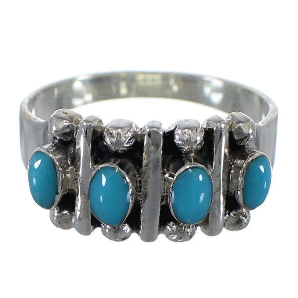 Sterling Silver Turquoise Ring Size 8-3/4 RX60644