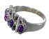 Magenta Turquoise Authentic Sterling Silver Ring Size 8-3/4 RX60774