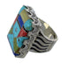 Sterling Silver Multicolor Southwestern Ring Size 6-1/2 YX76173