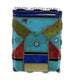 Sterling Silver And Multicolor Southwest Ring Size 4-3/4 YX76177