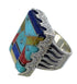 Sterling Silver And Multicolor Southwest Ring Size 4-3/4 YX76177