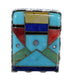 Multicolor And Silver Southwest Ring Size 4-1/2 YX76186