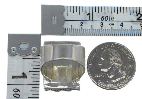 Southwest Multicolor Sterling Silver Ring Size 6-1/2 YX76196