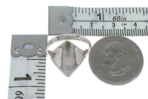 Southwest Silver And Multicolor Ring Size 5-3/4 YX76220