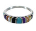 Multicolor Southwestern Authentic Sterling Silver Ring Size 6-1/4 YX76246