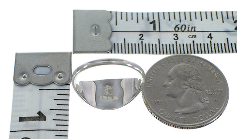 Southwestern And Authentic Sterling Silver Multicolor Inlay Ring Size 7 QX76110