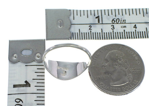 Multicolor Inlay And Southwest Authentic Sterling Silver Ring Size 5-3/4 QX76119