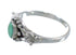 Authentic Sterling Silver And Southwest Turquoise Ring Size 5-1/2 RX59627