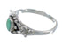 Southwestern Turquoise And Sterling Silver Ring Size 6-1/4 RX59630