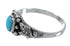 Southwest Turquoise Sterling Silver Ring Size 5-1/4 RX58802