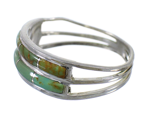 Sterling Silver Southwest Turquoise Ring Size 7-1/4 QX79663
