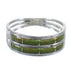 Southwestern Genuine Sterling Silver Turquoise Ring Size 6-1/2 QX79739