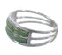 Silver Turquoise Southwestern Ring Size 6-1/2 QX79773