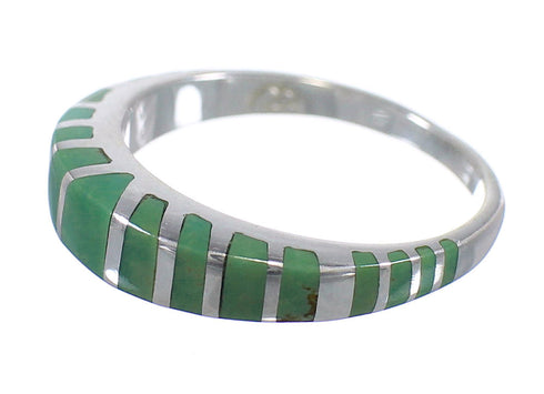 Turquoise Genuine Sterling Silver Ring Size 8-1/4 AX79676