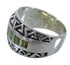 Turquoise Sterling Silver Water Wave Ring Size 7-3/4 AX80074