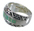Genuine Sterling Silver Turquoise Water Wave Ring Size 7 AX80088