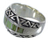 Turquoise Silver Water Wave Southwestern Jewelry Ring Size 5-1/2 AX80139