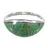 Silver And Turquoise Southwestern Ring Size 7-1/2 YX79677