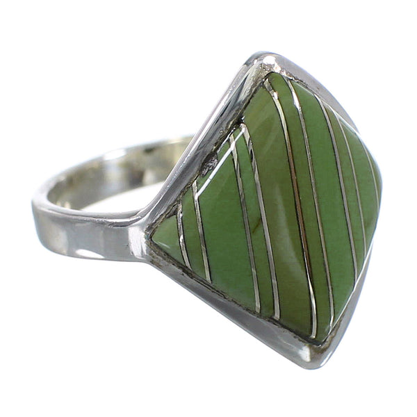 Turquoise Genuine Sterling Silver Southwest Ring Size 6 YX79727