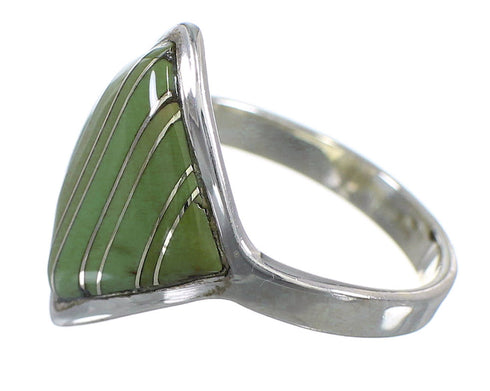Turquoise Genuine Sterling Silver Southwestern Ring Size 6-1/4 YX79730