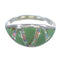 Southwest Opal And Turquoise Inlay Sterling Silver Ring Size 6-1/2 AX82777