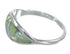 Southwest Opal And Turquoise Inlay Silver Jewelry Ring Size 4-1/2 AX82806