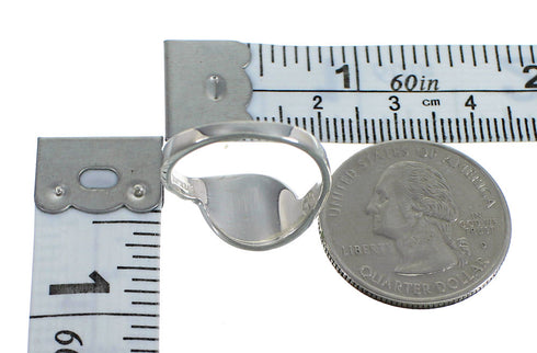 Silver Opal And Turquoise Inlay Southwestern Jewelry Ring Size 7 AX82938