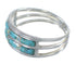 Opal And Turquoise Southwestern Genuine Sterling Silver Ring Size 6-1/2 AX83166