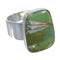 Turquoise And Opal Sterling Silver Ring Size 7-1/2 AX83261