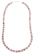 Native American Rhodochrosite And Sterling Silver Bead Necklace WX59784