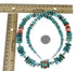 Multicolor American Indian Bead Sterling Silver Necklace EX59317