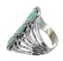 Silver And Turquoise Ring Size 7-1/4 VX62393