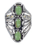 Genuine Sterling Silver And Turquoise Ring Size 8-3/4 VX62413