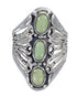 Authentic Sterling Silver And Turquoise Jewelry Ring Size 7-1/4 VX62440