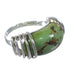 Authentic Sterling Silver Southwestern Turquoise Ring Size 6-1/2 RX80947