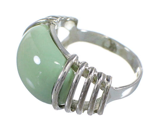 Turquoise Authentic Sterling Silver Ring Size 4-3/4 RX81000