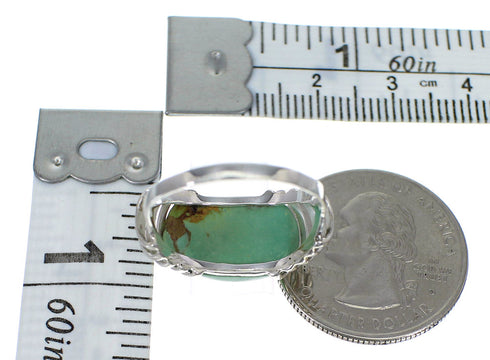 Sterling Silver And Turquoise Ring Size 8-1/4 RX81003