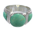 Turquoise Authentic Sterling Silver Ring Size 8-1/4 RX81049
