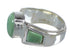 Genuine Sterling Silver Turquoise Ring Size 7-1/2 RX81056