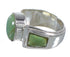 Southwestern Turquoise Genuine Sterling Silver Ring Size 5-1/4 RX81088