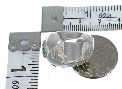 Turquoise Authentic Sterling Silver Ring Size 7-1/2 RX81202