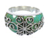 Turquoise Authentic Sterling Silver Ring Size 8-1/2 RX81229