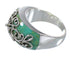 Southwest Turquoise And Sterling Silver Ring Size 7-1/2 RX81227