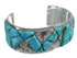 Southwest Authentic Sterling Silver And Turquoise High Quality Bracelet VX60816