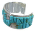 Southwest Authentic Sterling Silver And Turquoise High Quality Bracelet VX60816