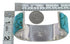 Southwest Authentic Sterling Silver And Turquoise High Quality Bracelet VX60816