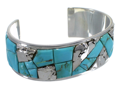 Authentic Sterling Silver And Turquoise High Quality Bracelet VX60802