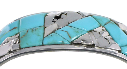Authentic Sterling Silver And Turquoise High Quality Bracelet VX60802