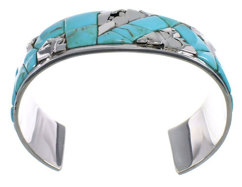 Authentic Sterling Silver And Turquoise High Quality Bracelet VX60802