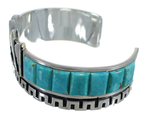 Sterling Silver And Turquoise Cuff Bracelet Jewelry VX60965